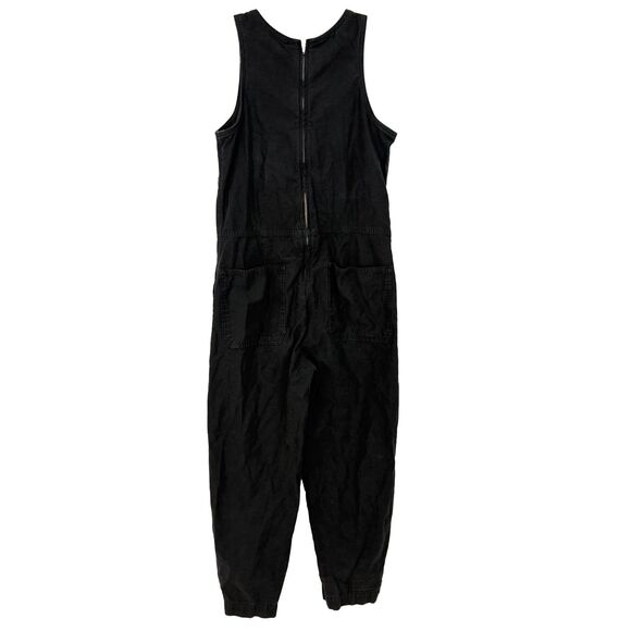 EVERLANE The Fatigue Barrel Jumpsuit Size 2 Black Crewneck Sleeveless EUC B39 - Picture 3 of 6